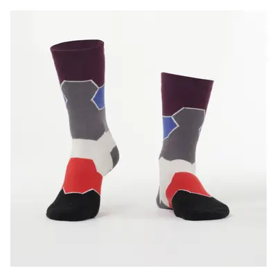 Colorful women's socks with patterns