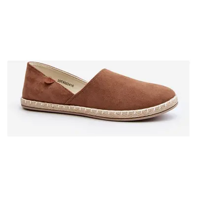 PE1 Női velúr Espadrilles barna Vulcano