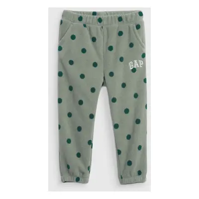 GAP Children's fleece sweatpants polka dot logo - Girls