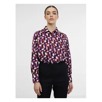 Orsay Purple Women's Patterned Shirt - Women's