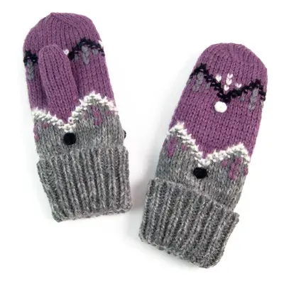 Art Of Polo Woman's Gloves Rkq042-3 Grey/Violet