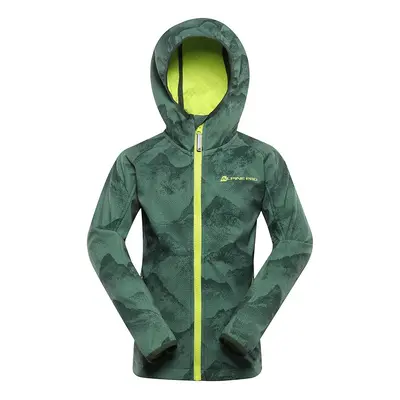 Children's softshell jacket with membrane ALPINE PRO EZORO myrtle variant pa