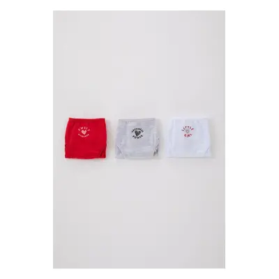 DEFACTO Girls Christmas Themed 3-Pack Slip Panties