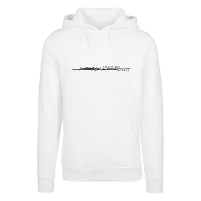 Men's sweatshirt Live In The Moment Hoody white