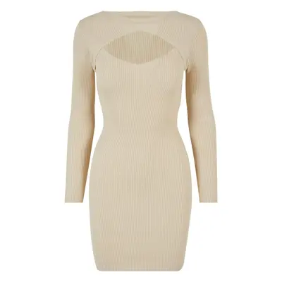 Women's dress Cut Out cream