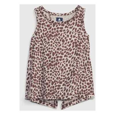 GAP Kids Tank Top Top organic leopard - Girls