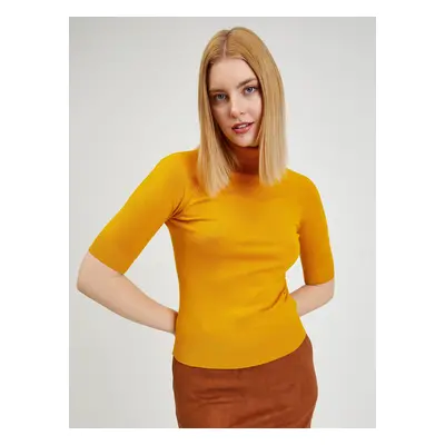 Yellow Ladies Short Sleeve Sweater ORSAY - Women