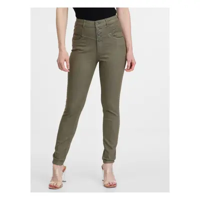 Orsay Khaki Womens Skinny Fit Jeans - Women