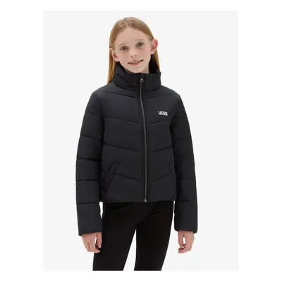 Black Girls' Winter Quilted Jacket VANS Foundry Puffer - Girls