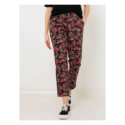 Black floral trousers CAMAIEU - Women