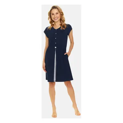 Doctor Nap Woman's Nightshirt TCB.9703 Navy Blue