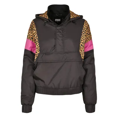 Women's Jacket AOP Mixed Pull Over Black/leo