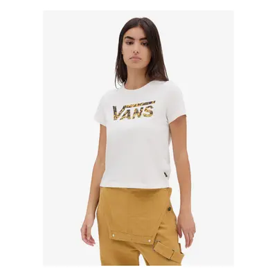 White women's T-shirt VANS Warped Floral - Women