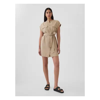 GAP Linen Mini Dress Utility - Women