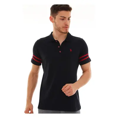 T8585 DEWBERRY MEN'S T-SHIRT-NAVY BLUE