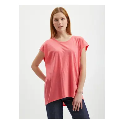 Coral Women's Basic T-Shirt Noisy May Mathilde - Women