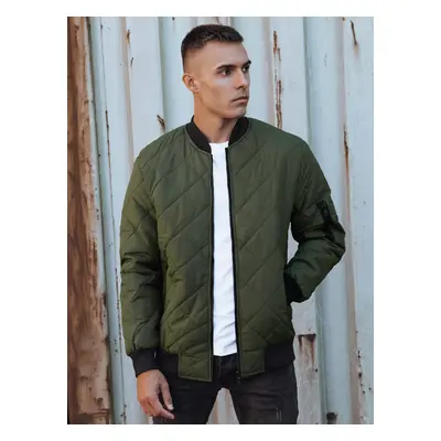 DStreet Kurtka męska pikowana bomber jacket zielona