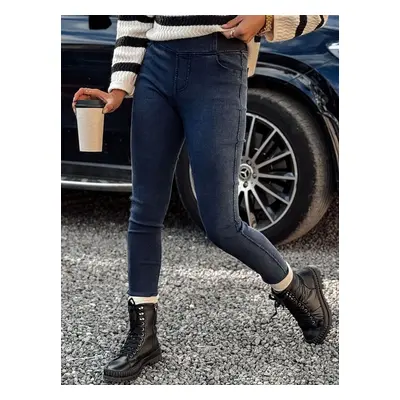 Női COZYVIBE leggings a'la denim tengerészkék Dstreet