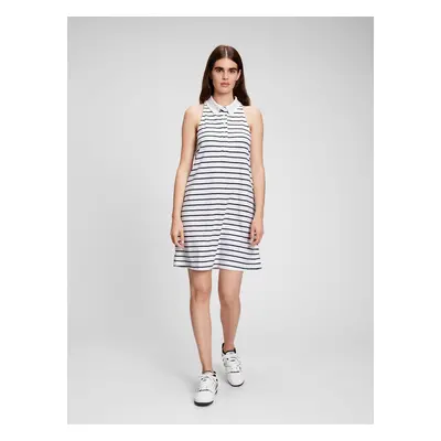 GAP Terry Polo Dress with Stripe - Women