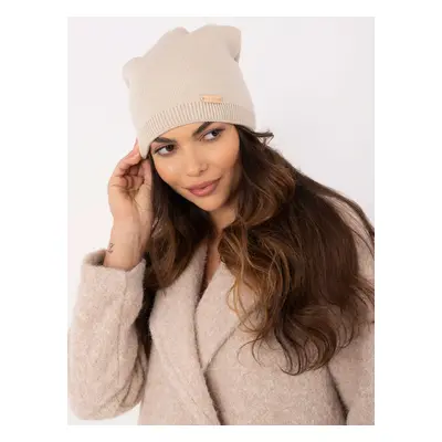 Light beige basic women's hat RUE PARIS