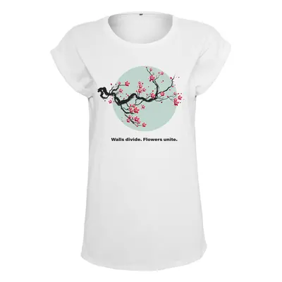 Women's T-shirt Flowers Unite white