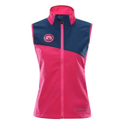 Women's softshell vest ALPINE PRO WERSA cabaret