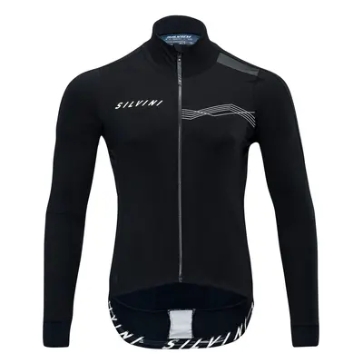 Men's cycling jacket Silvini Ghisallo black-white