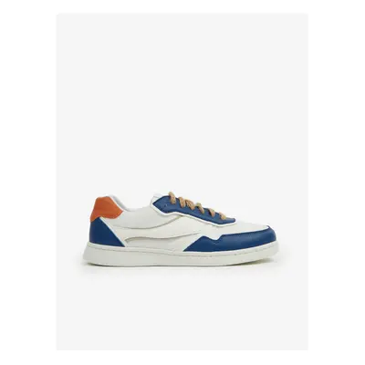 Geox Blue and White Mens Sneakers - Men