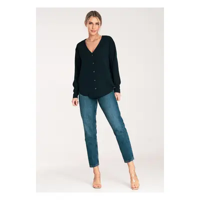 Figl Woman's Shirt M1070 Navy Blue