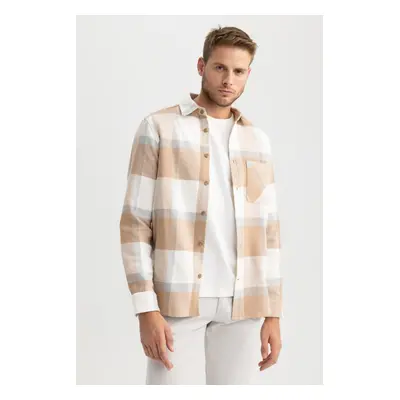 DEFACTO Regular Fit Plaid Lumberjack Long Sleeve Shirt