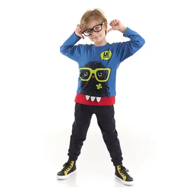 Denokids Hi Monster Boys T-shirt Pants Suit