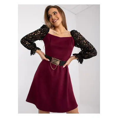 Dress-LK-SK-508840.22X-burgundy