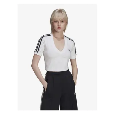 White Womens Crop Top adidas Originals - Women