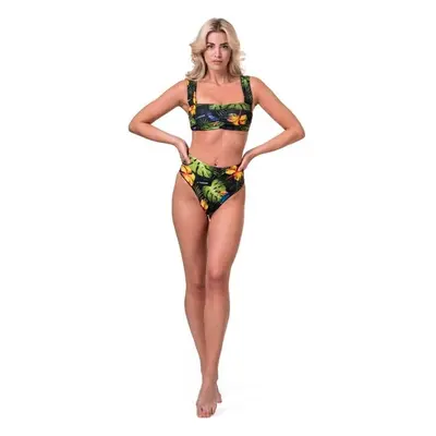 Women's swimsuit Nebbia High-energy retro bikini - top jungle green