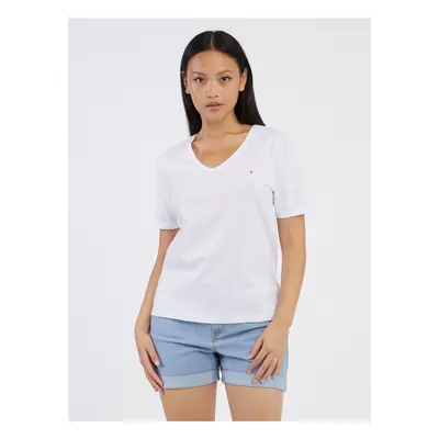 White Women's T-Shirt Pieces Fawna - Women