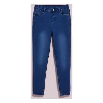 WOMEN'S JEANS L-JE-4014 D.Blue