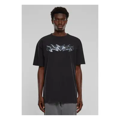 Men's Cagedchrome Acid Heavy Oversize T-Shirt - Black