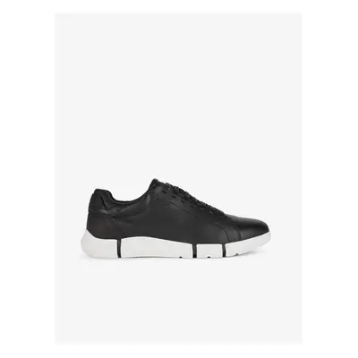 Black Men's Leather Sneakers Geox - Men