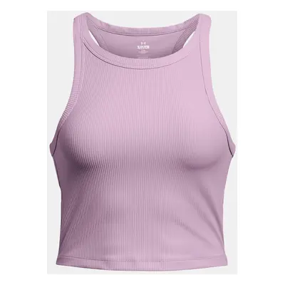 Under Armour Meridian Rib Crop Tank Top - PPL - Women