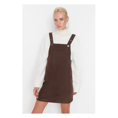 Trendyol Brown Mini Gilet szőtt ruha