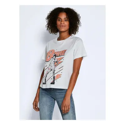 White patterned T-shirt Noisy May Alice - Women