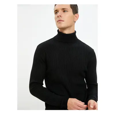 Koton Turtleneck Knitwear Sweater Slim Fit Camisole Long Sleeve