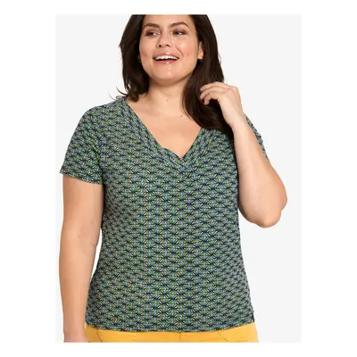 Green patterned T-shirt Tranquillo - Women