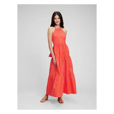 GAP Cotton Maxi Dress with Frill - Women