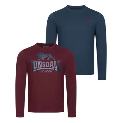 Lonsdale Men's long-sleeved shirt regular fit double pack