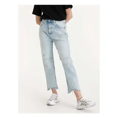 Blue Womens Straight Fit Jeans Replay Maijke - Women