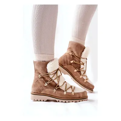 PK1 Szigetelt Trapper Boots Beige Jiliana