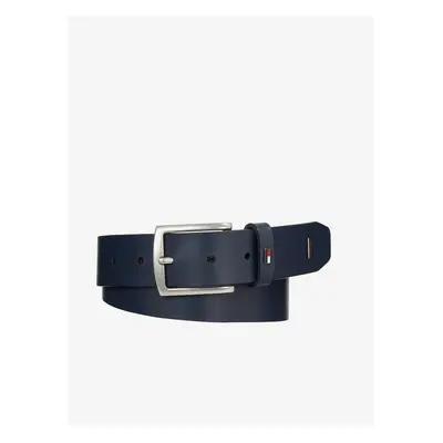 Dark blue men's leather belt Tommy Hilfiger - Men