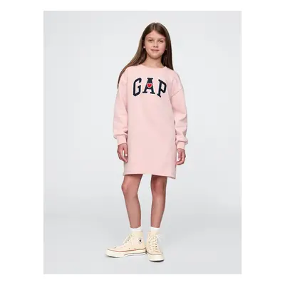 GAP Children's sweatshirt oversize dress with logo - Girls