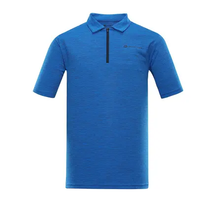 Men's quick-drying polo shirt ALPINE PRO DONN electric blue lemonade